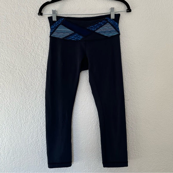 COPY - Lululemon WunderUnder Leggings Crop Tight Navy🌟 - Picture 2 of 11